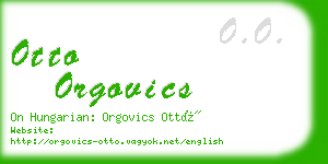 otto orgovics business card